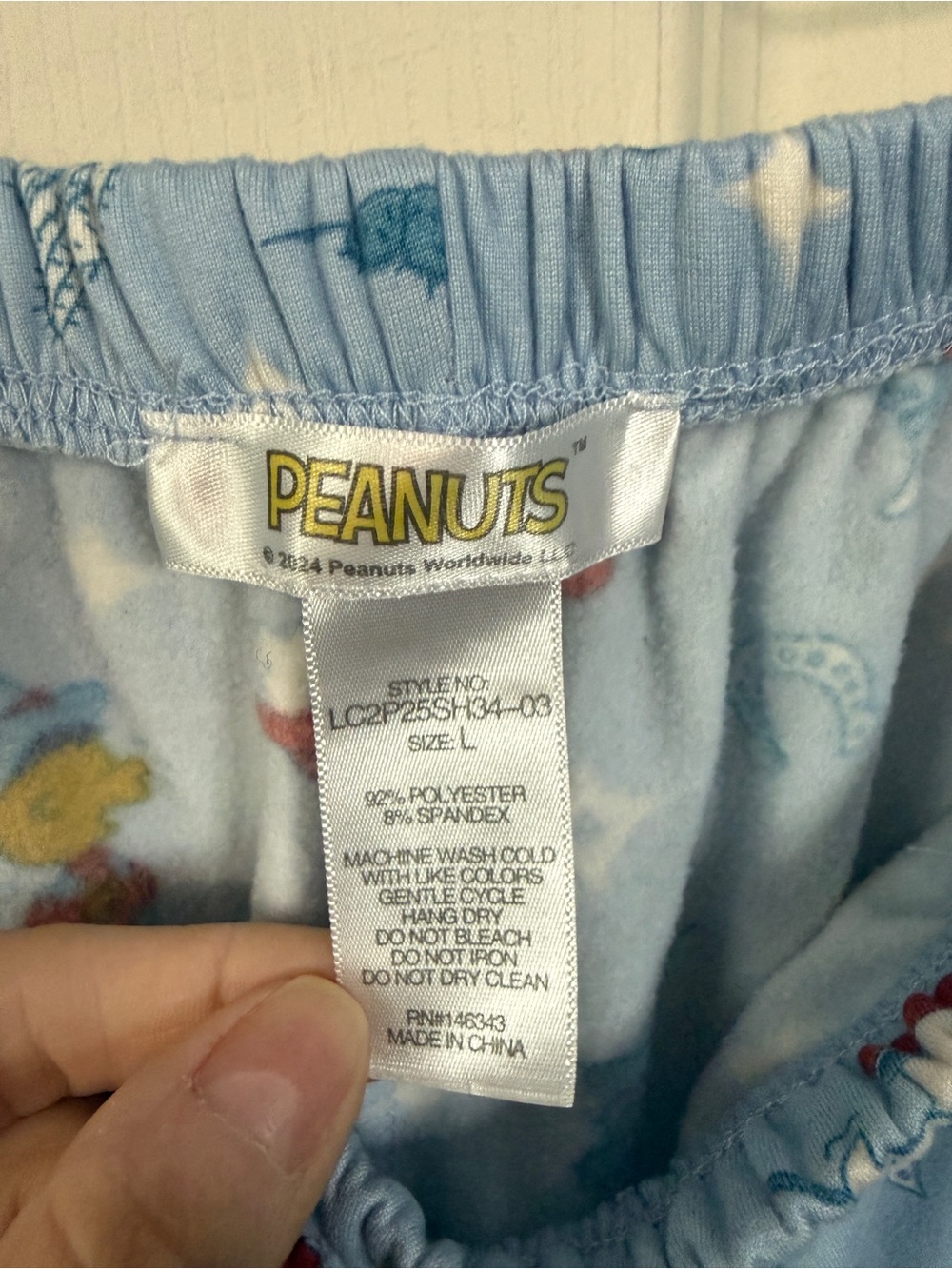Peanuts Cowboy Western Themed Pajama Shorts Woman’s Size Large - Picture 5 of 5